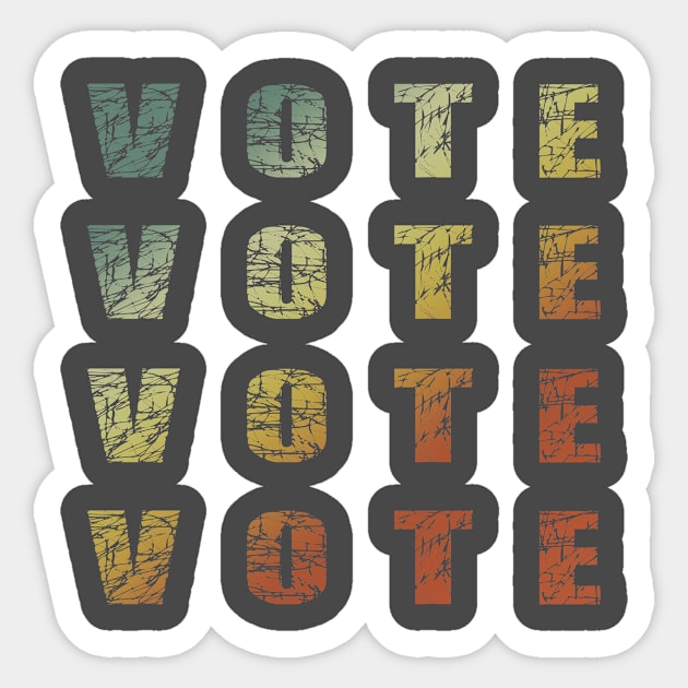 Vote Sticker by BuzzTeeStore